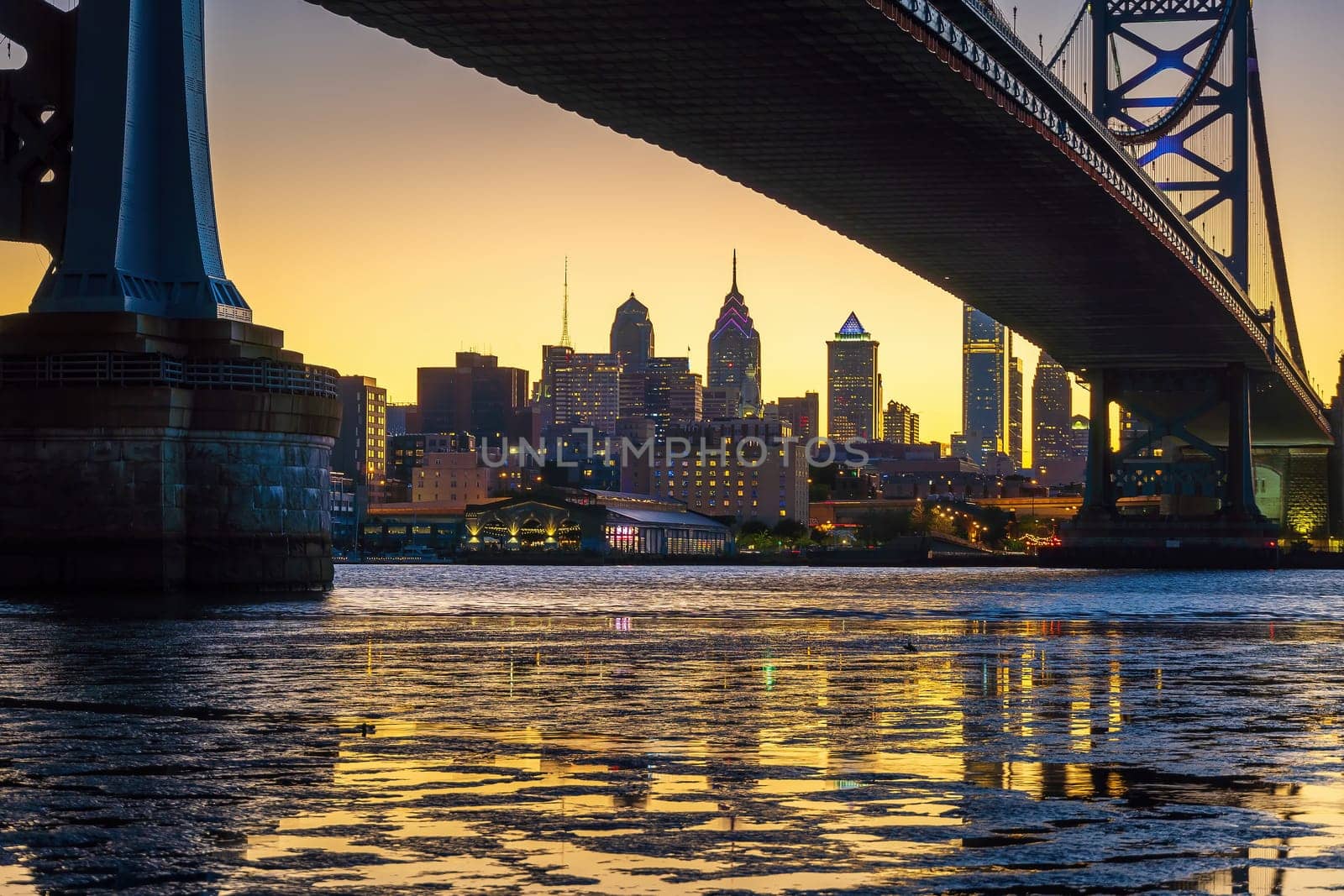 Philadelphia downtown city skyline, cityscape of  Pennsylvania  by f11photo