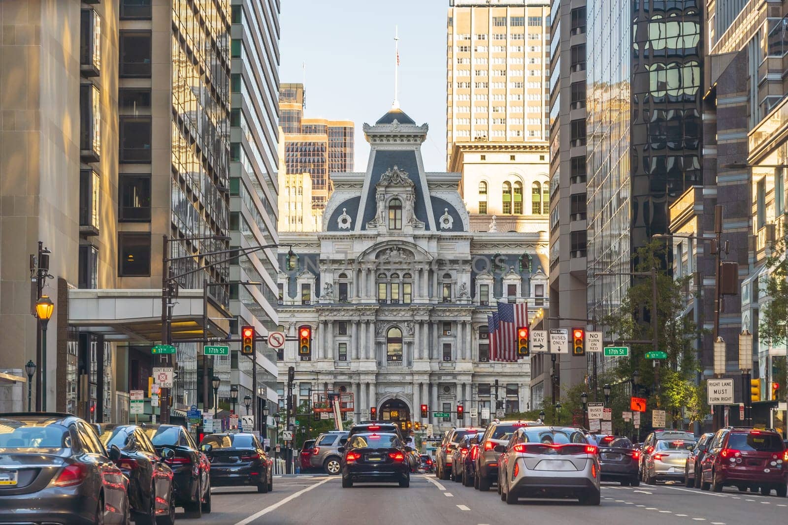 Philadelphia downtown city skyline, cityscape of  Pennsylvania  by f11photo