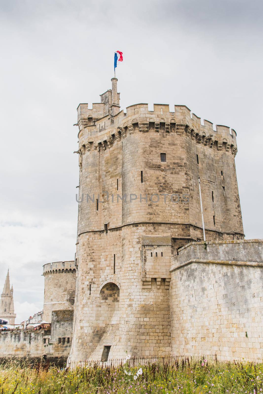 The Saint-Nicolas tower in La Rochelle in the Charente maritime region of France