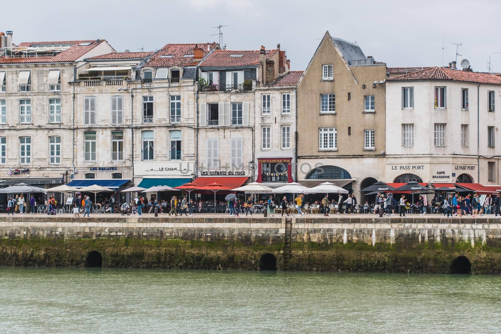 Old port of La Rochelle in Charente-Maritime in France