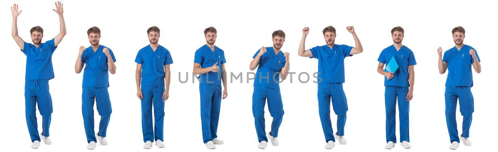 Full length portraits of male nurse by ALotOfPeople