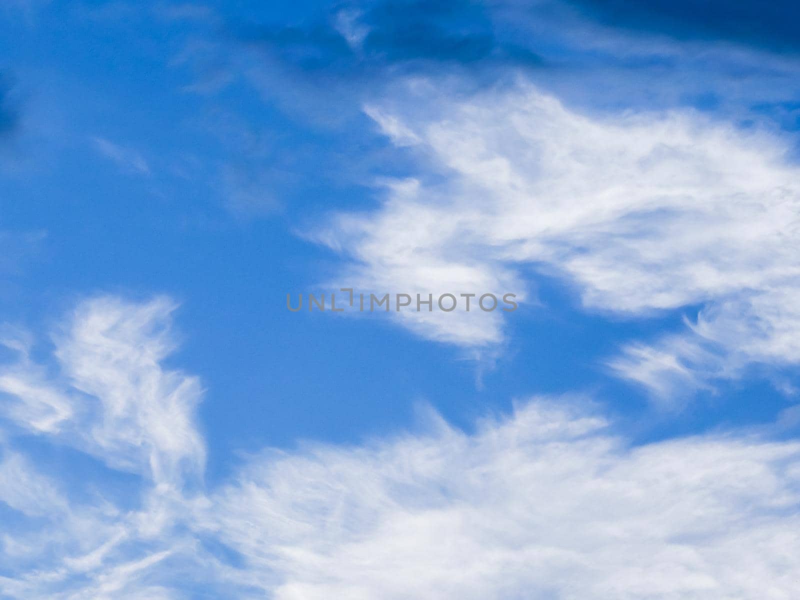 blue sky and white clouds, background concept