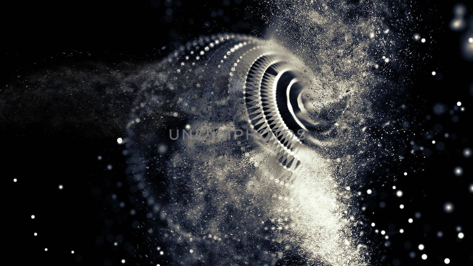 Abstract 3d Illuminated distorted Mesh Sphere . Neon Sign . Futuristic Technology HUD Element . Elegant Abstract Destroyed Sphere . Big data visualization .
