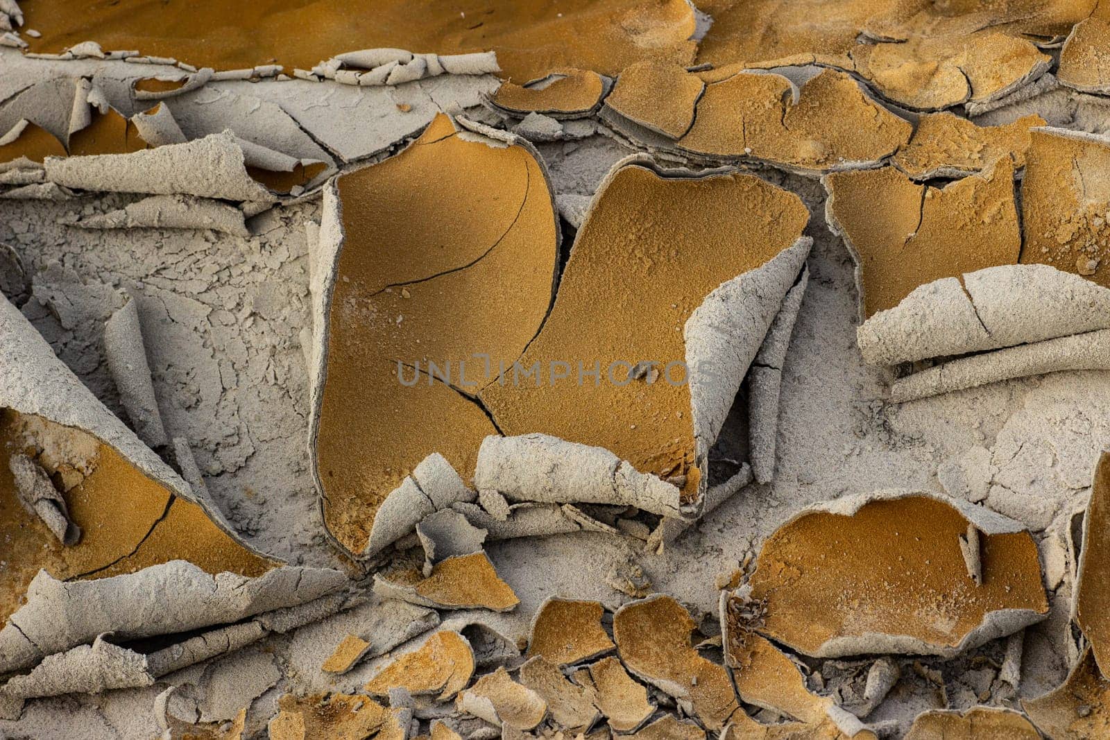 Cracked dry ground sand. Texture, background by lanart
