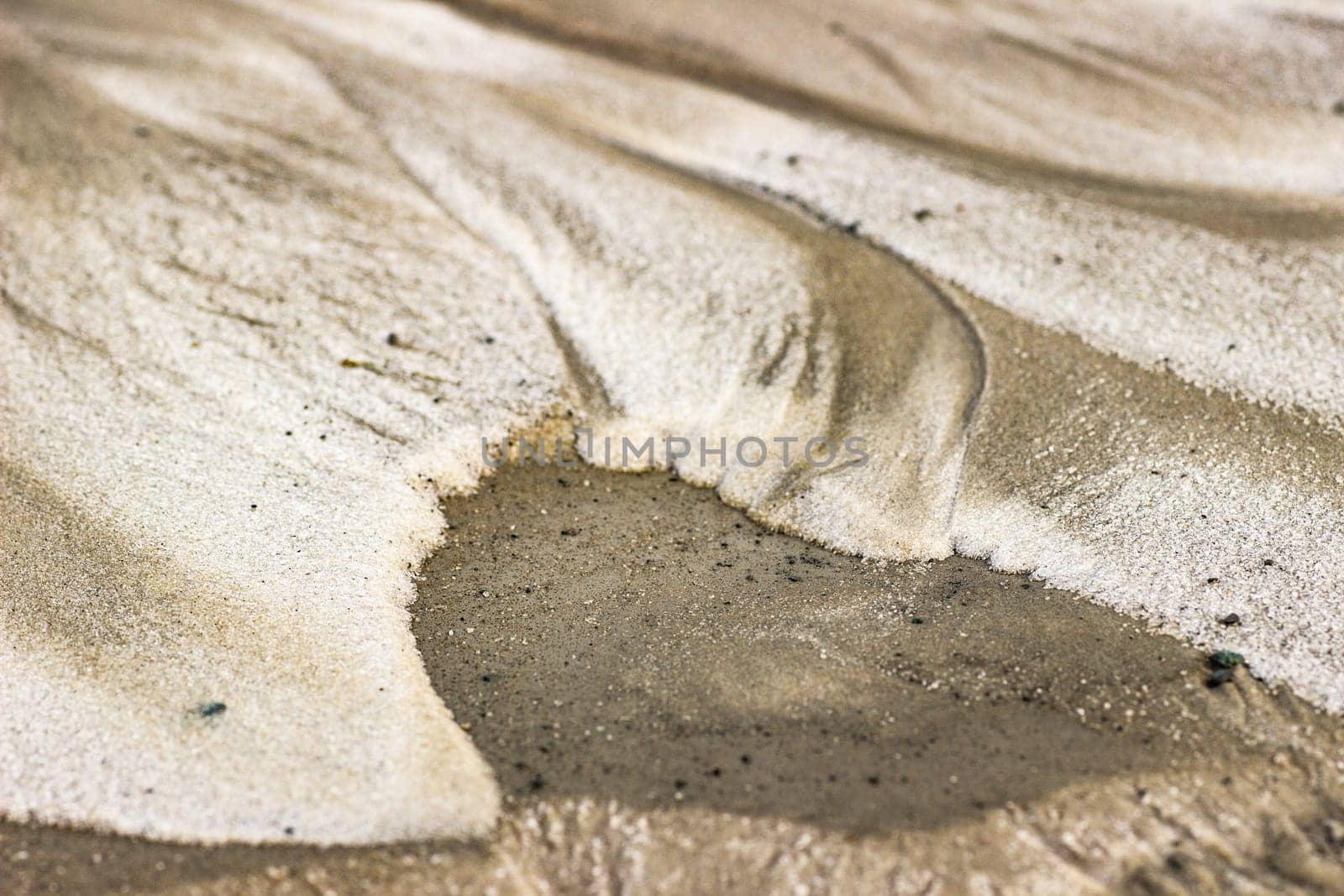 Cracked dry ground sand on the nature outdoors. Texture, background, sample