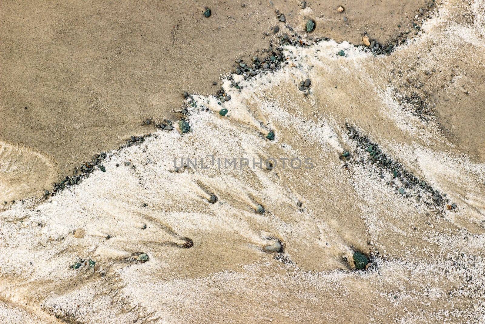 Cracked dry ground sand on the nature outdoors. Texture, background, sample