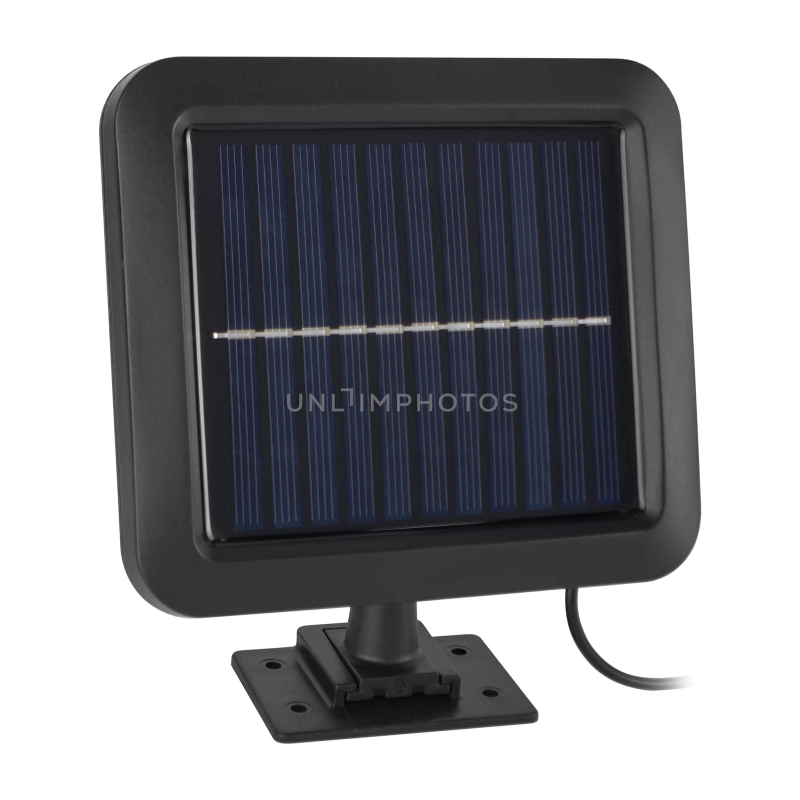 portable solar panel, on a white background in insulation by A_A