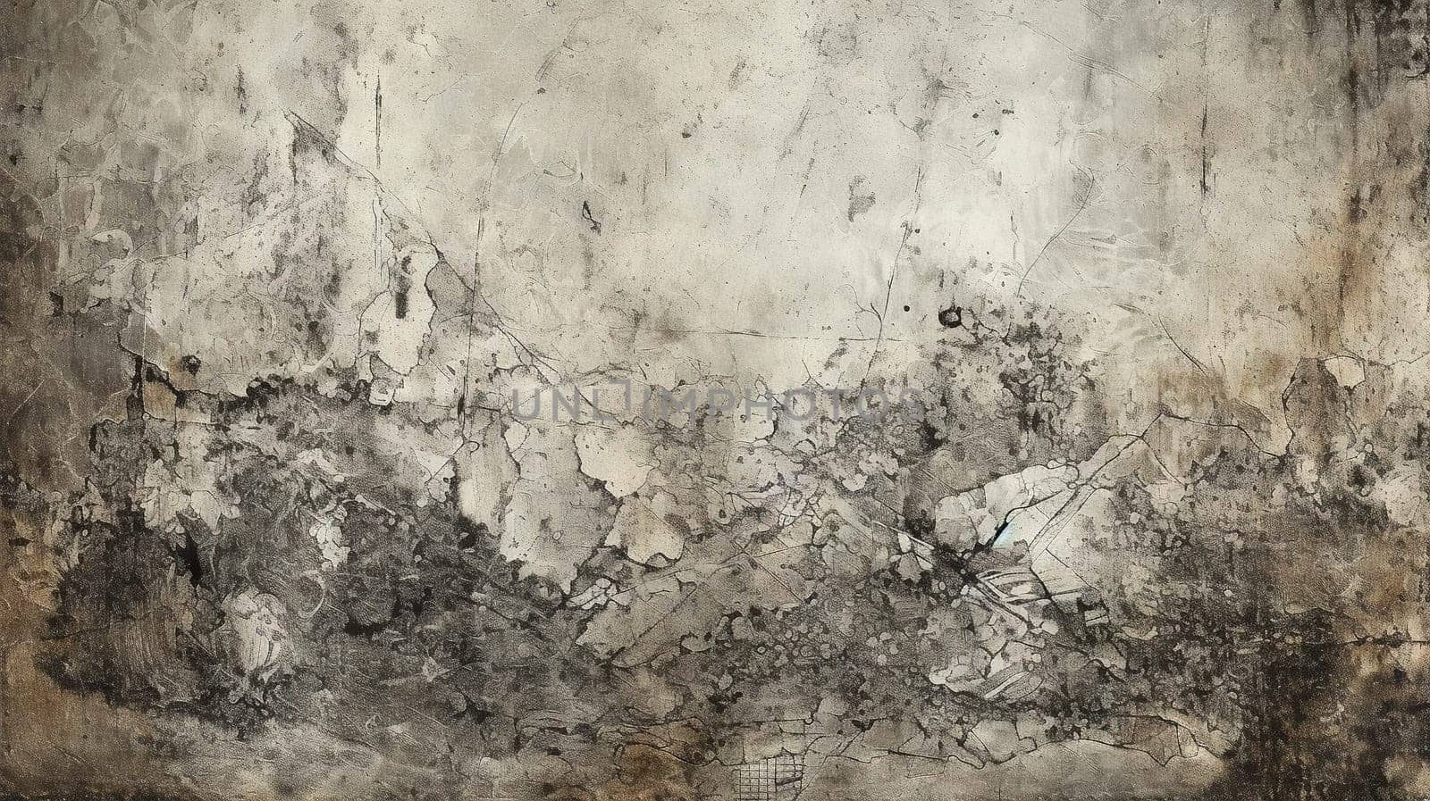 old and grunge wall texture - generative AI, AI generated by chrisroll