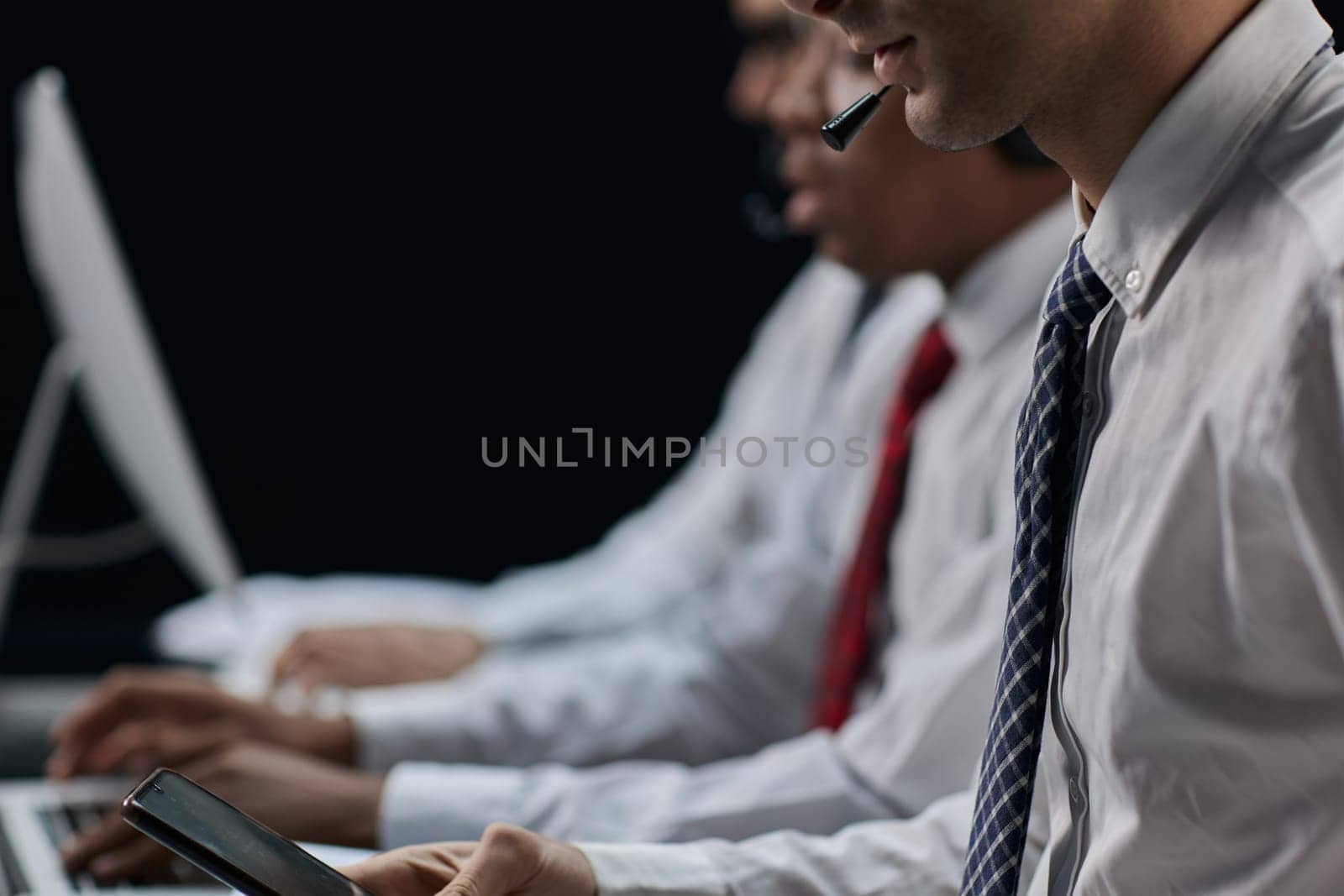 Group of business people working in office