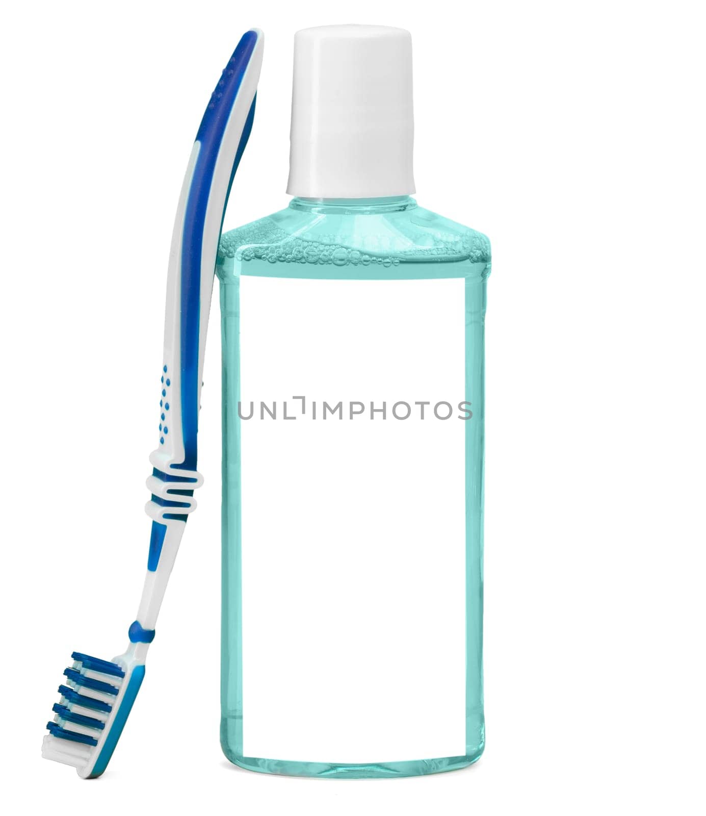 Tooth brush over white background by Fabrikasimf