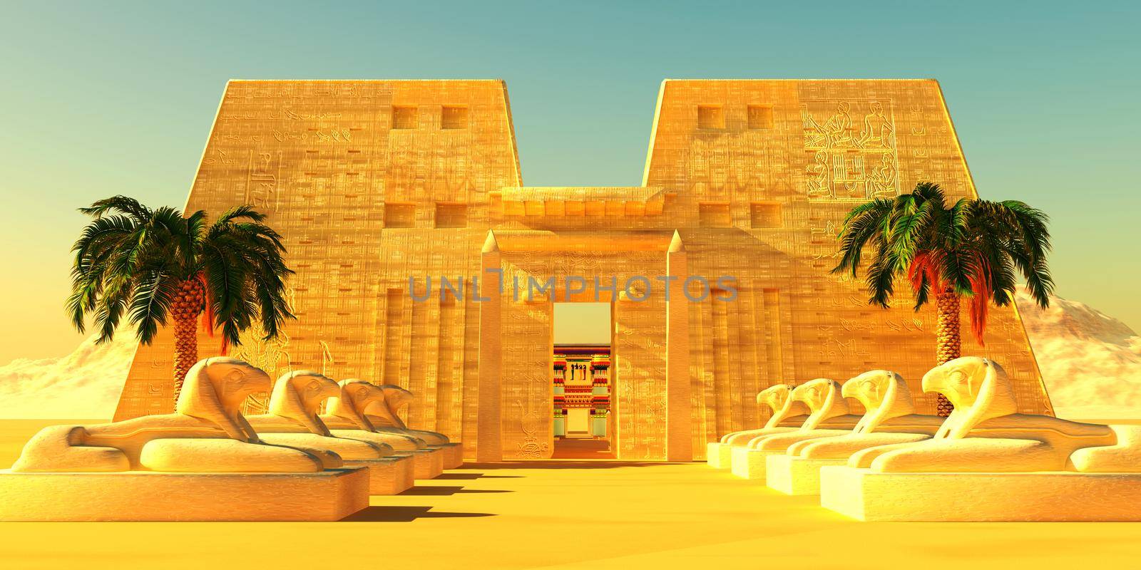 Temple of Horus Exterior by Catmando