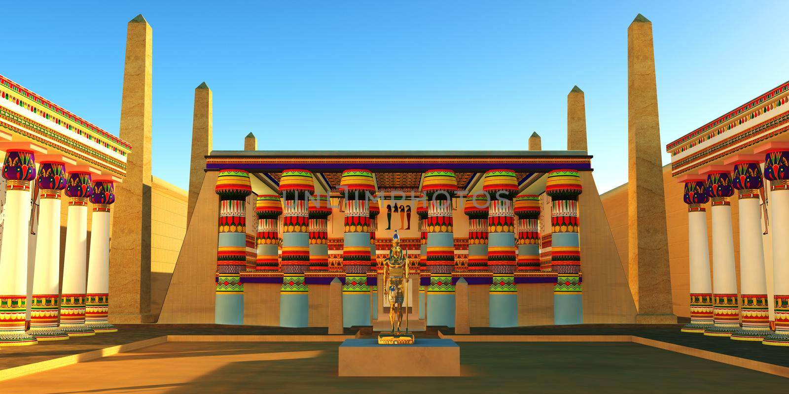 Temple of Horus Interior by Catmando