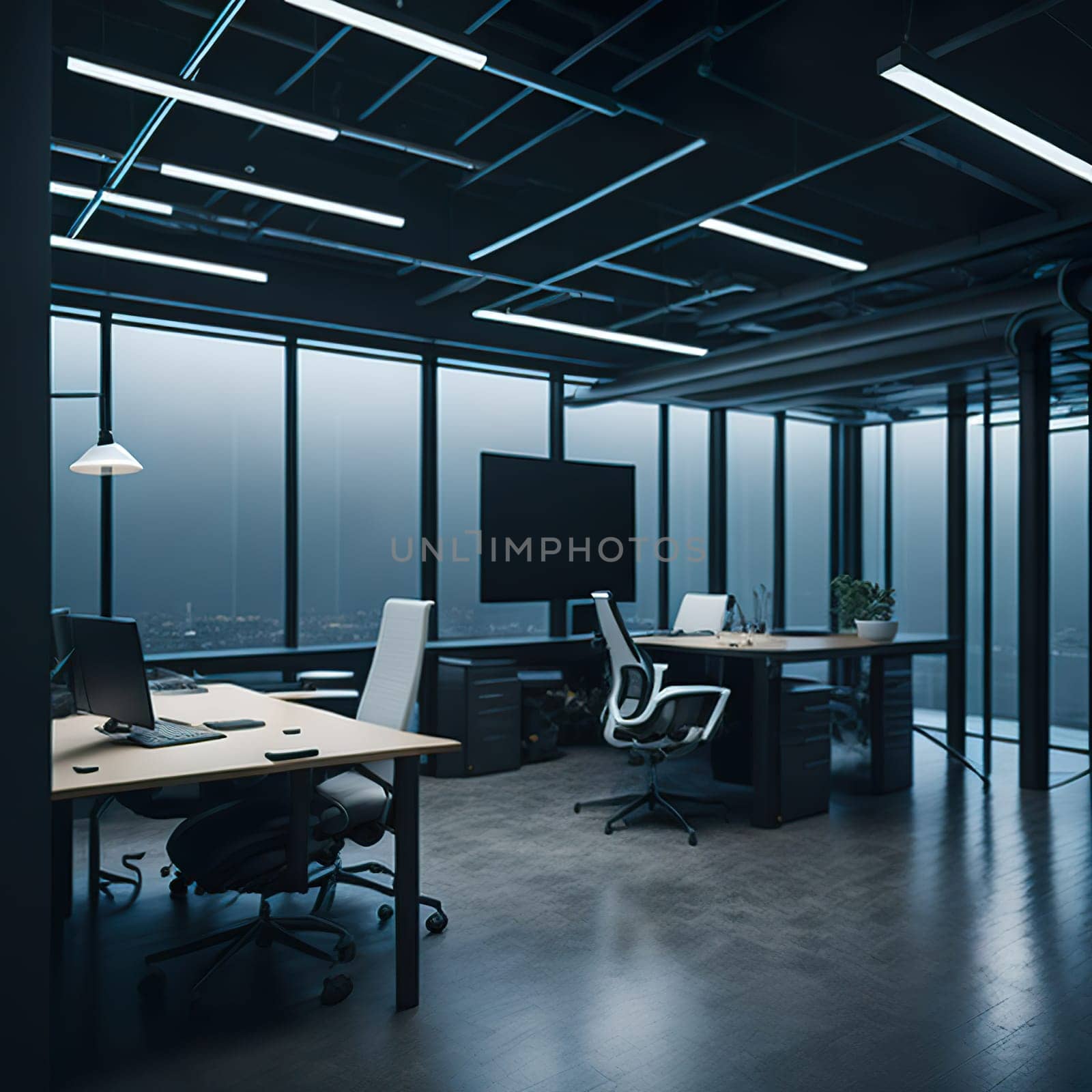 Fancy office interior. High quality photo