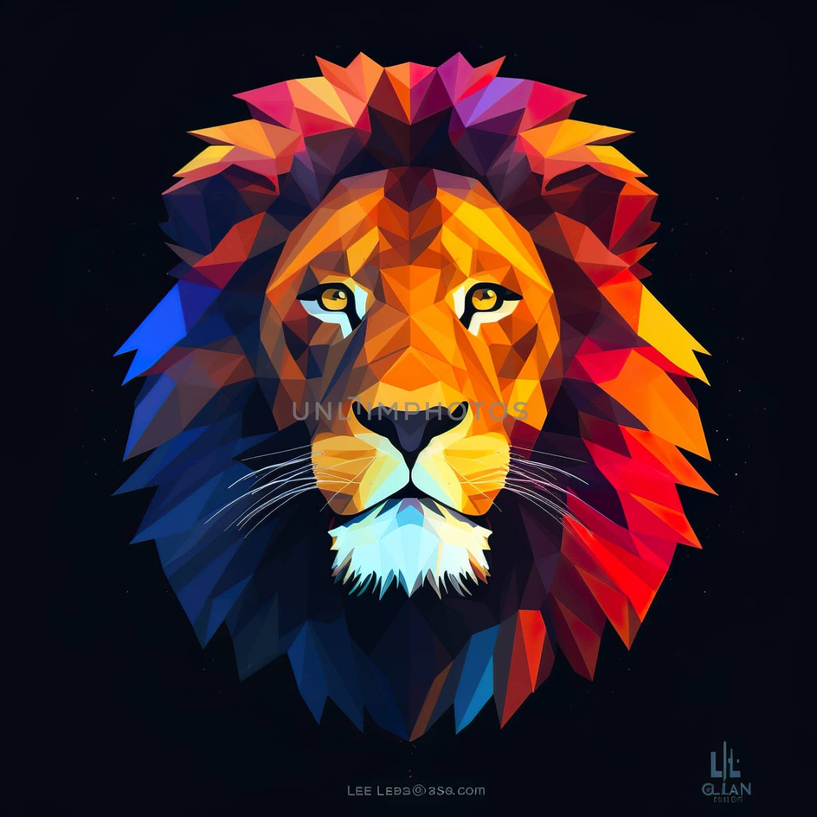 Cool lion poster by banate