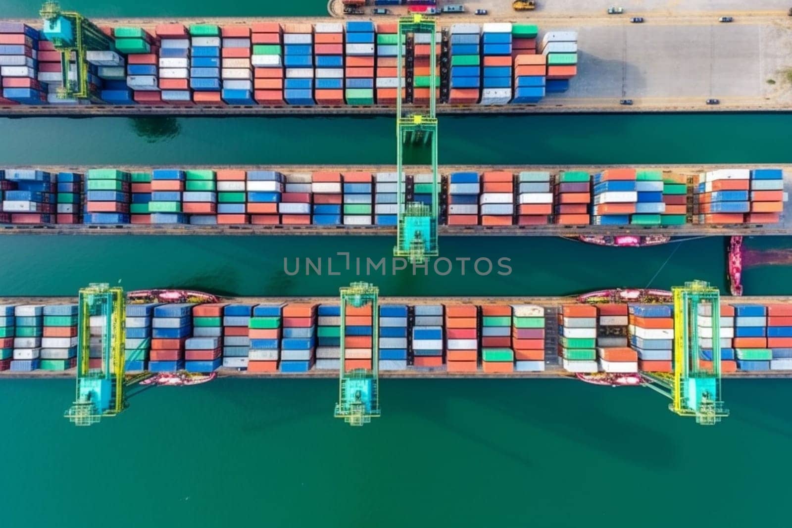 container, container ship in import export and business logistic, By crane , Trade Port , Shipping,cargo to harbor, Water transport, International, Shell Marine, transportation, logistic. by Costin