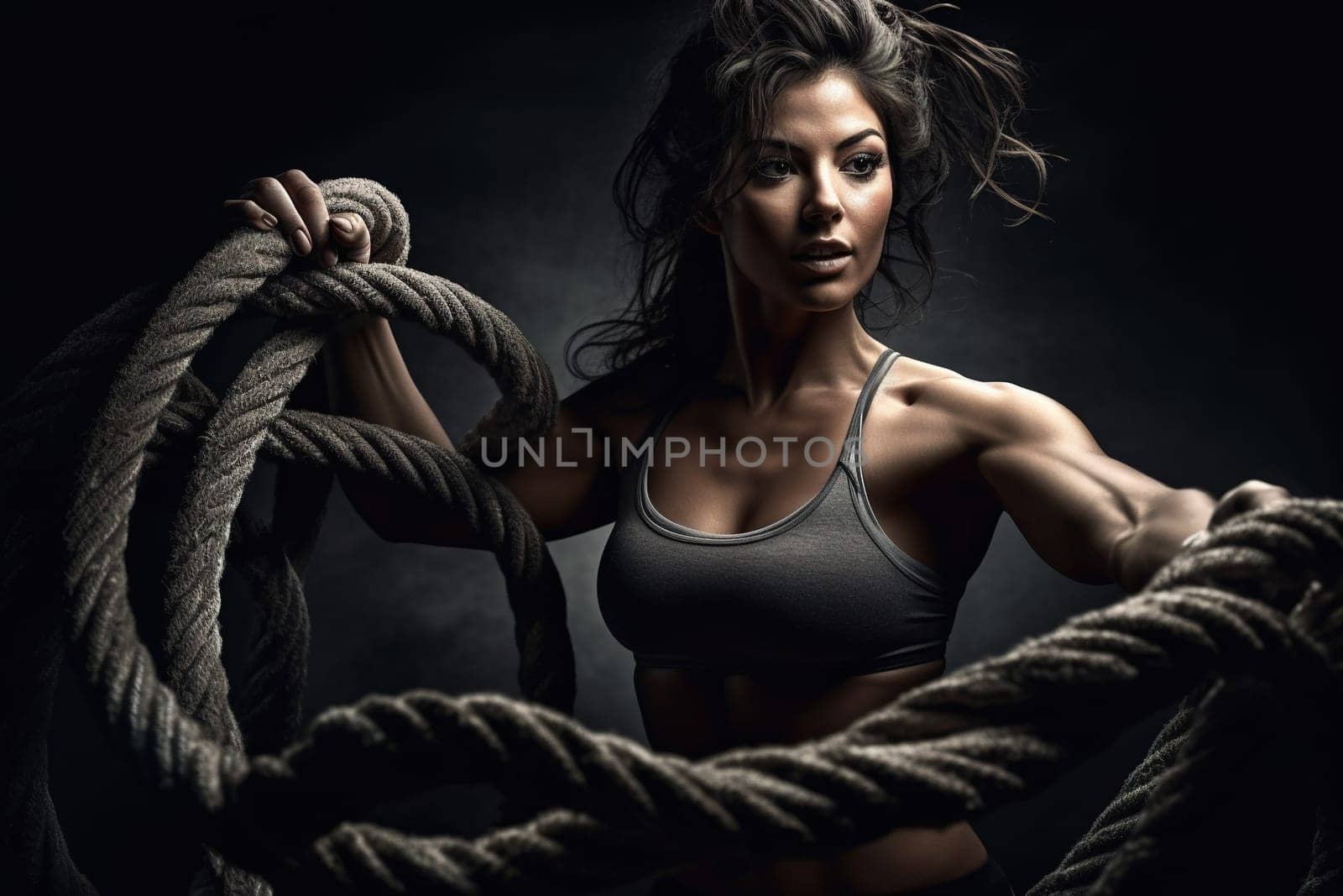 Generative AI. The concept of sports direction. Fitness model, bodybuilding, athlete. Proper diet and healthy lifestyle. Diet. Crossfit and walkout. perfect body. Strength and motivation. bodybuilding