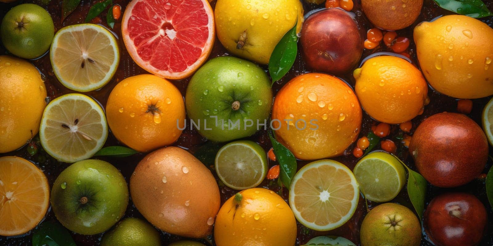 vitamin lemon black nature bubble tropical background vegetarian green splash food juicy fruit vegetable strawberry isolated water healthy apple drop fresh. Generative AI.