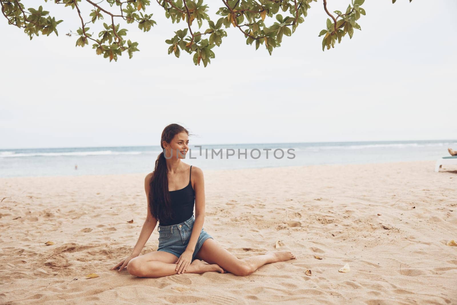 woman adult holiday lifestyle beach sitting person pretty girl nature travel bali sun freedom sea fashion vacation beautiful outdoor smile sand