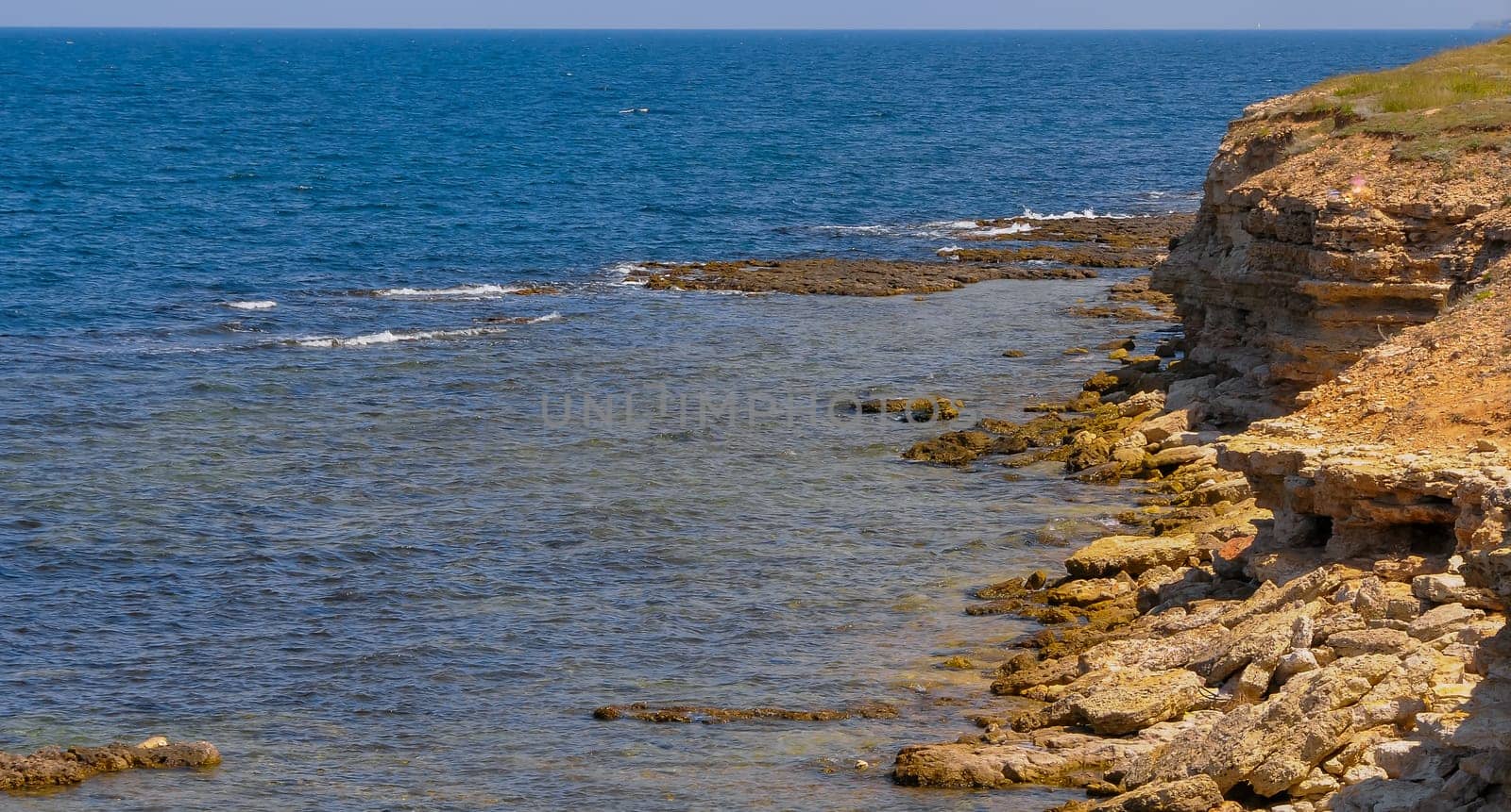 Life-rich rocky shallow water in the eastern Crimea, Black Sea