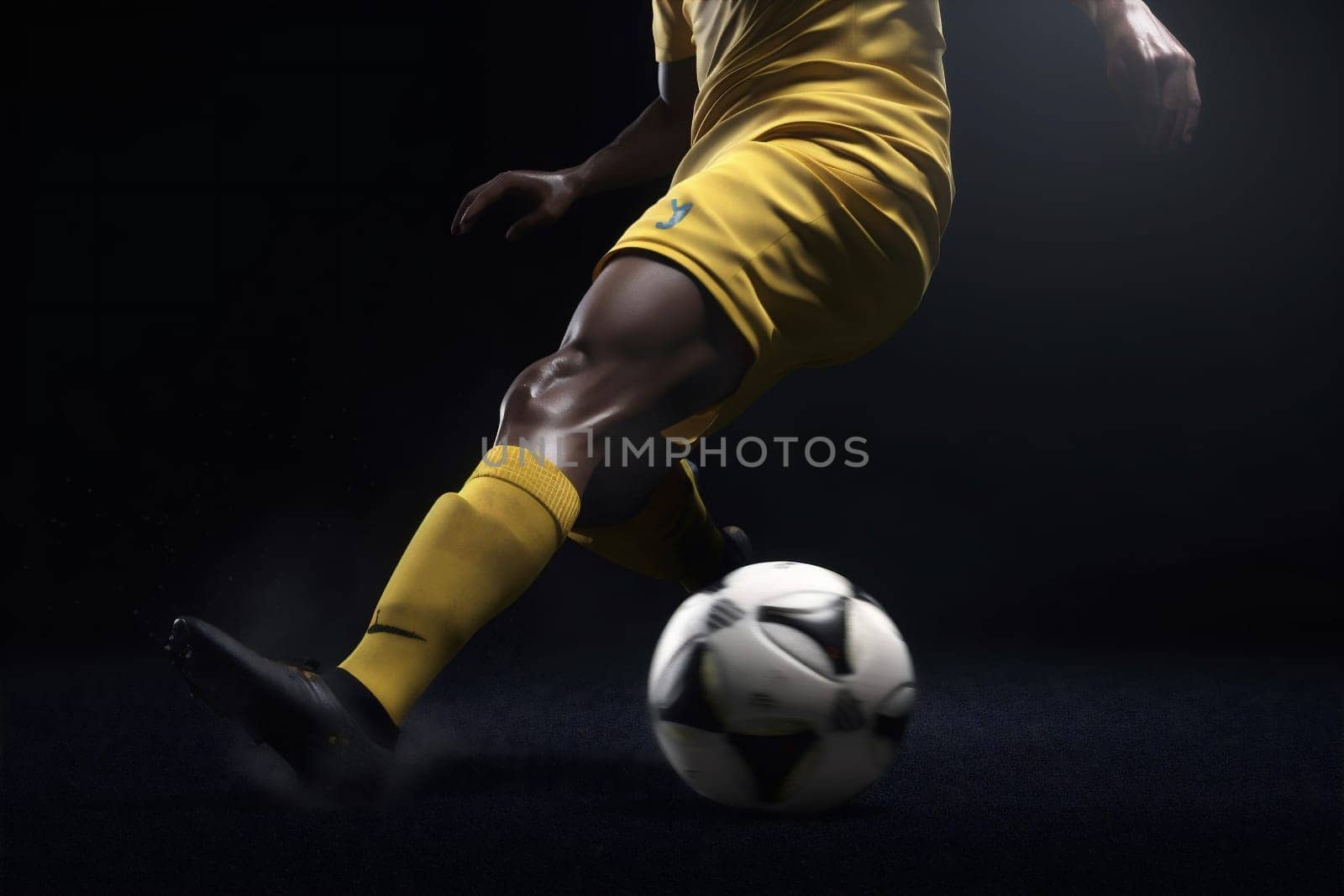 man leisure game young competition championship boy league winner shoe field foot soccer ball match football goal kick stadium sport. Generative AI.