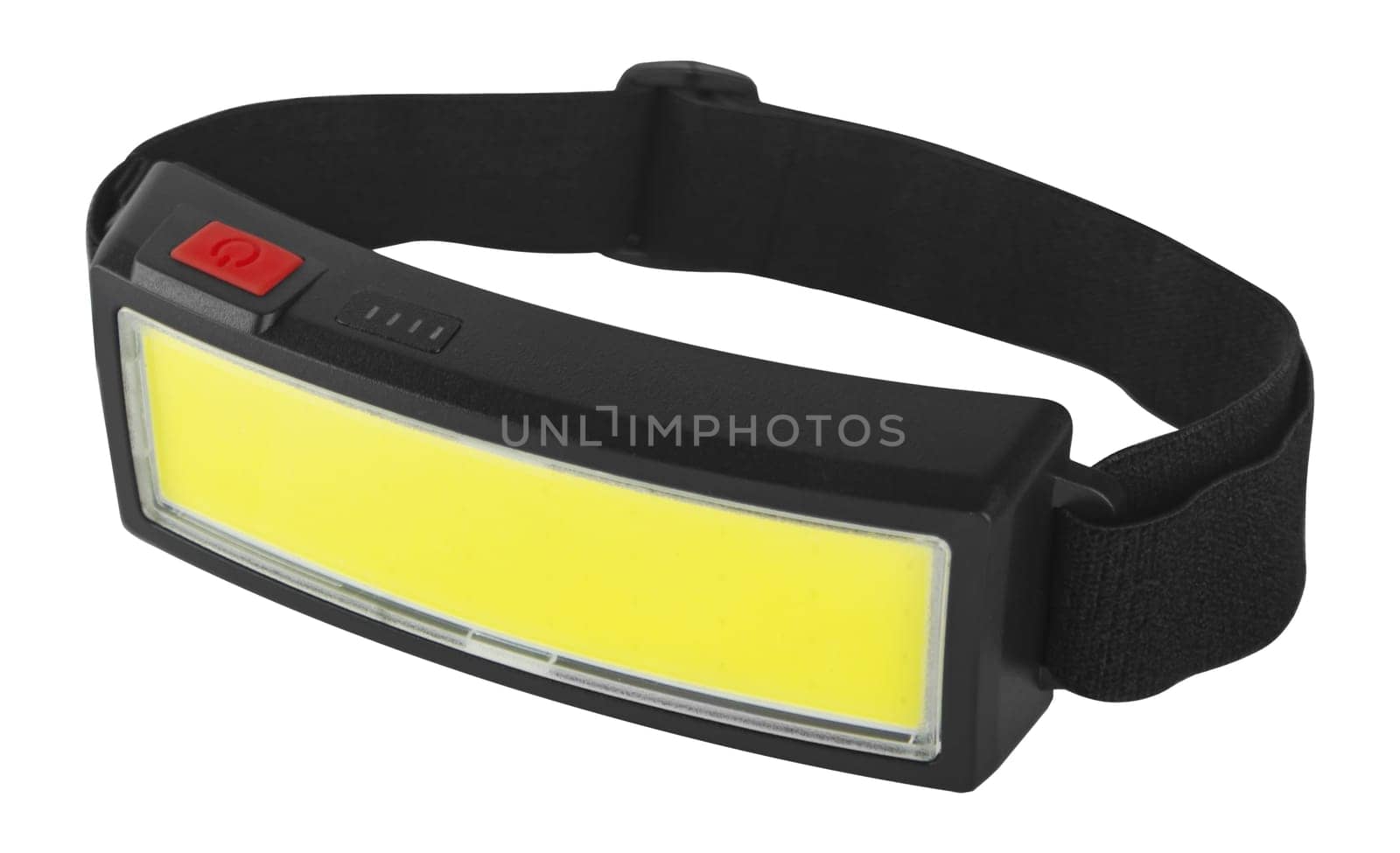 LED flashlight, headlamp, white background in insulation by A_A