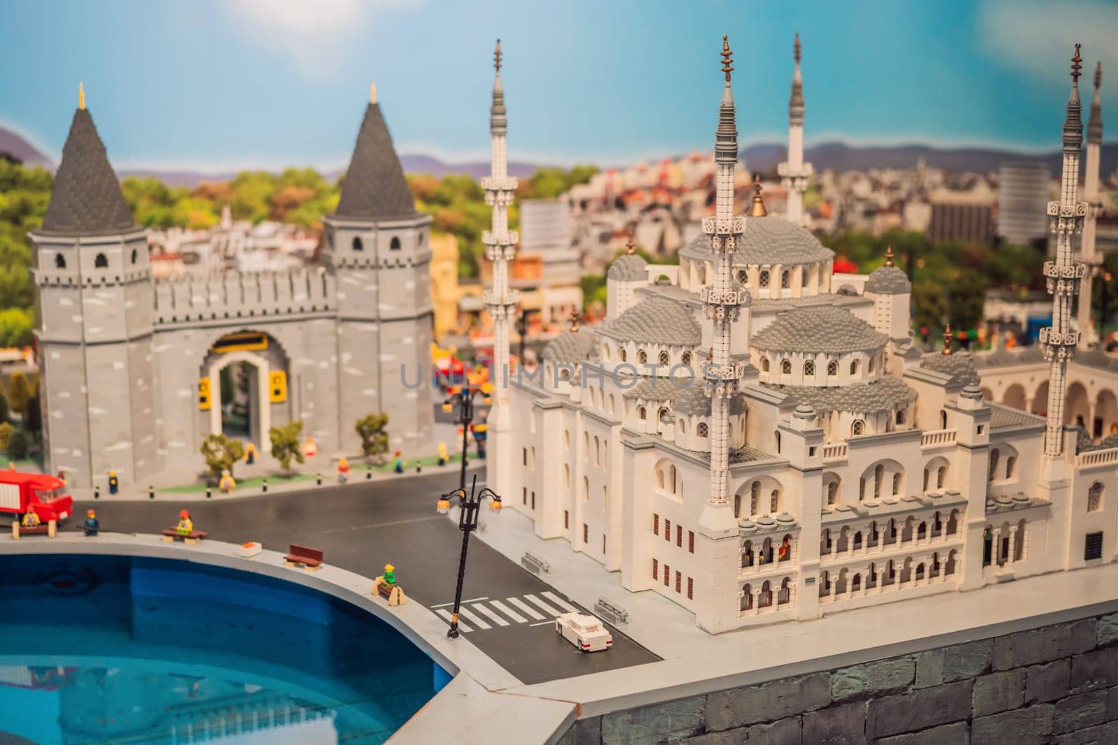 24.08.22 Istanbul, Turkey: Turkish sights made from Lego.