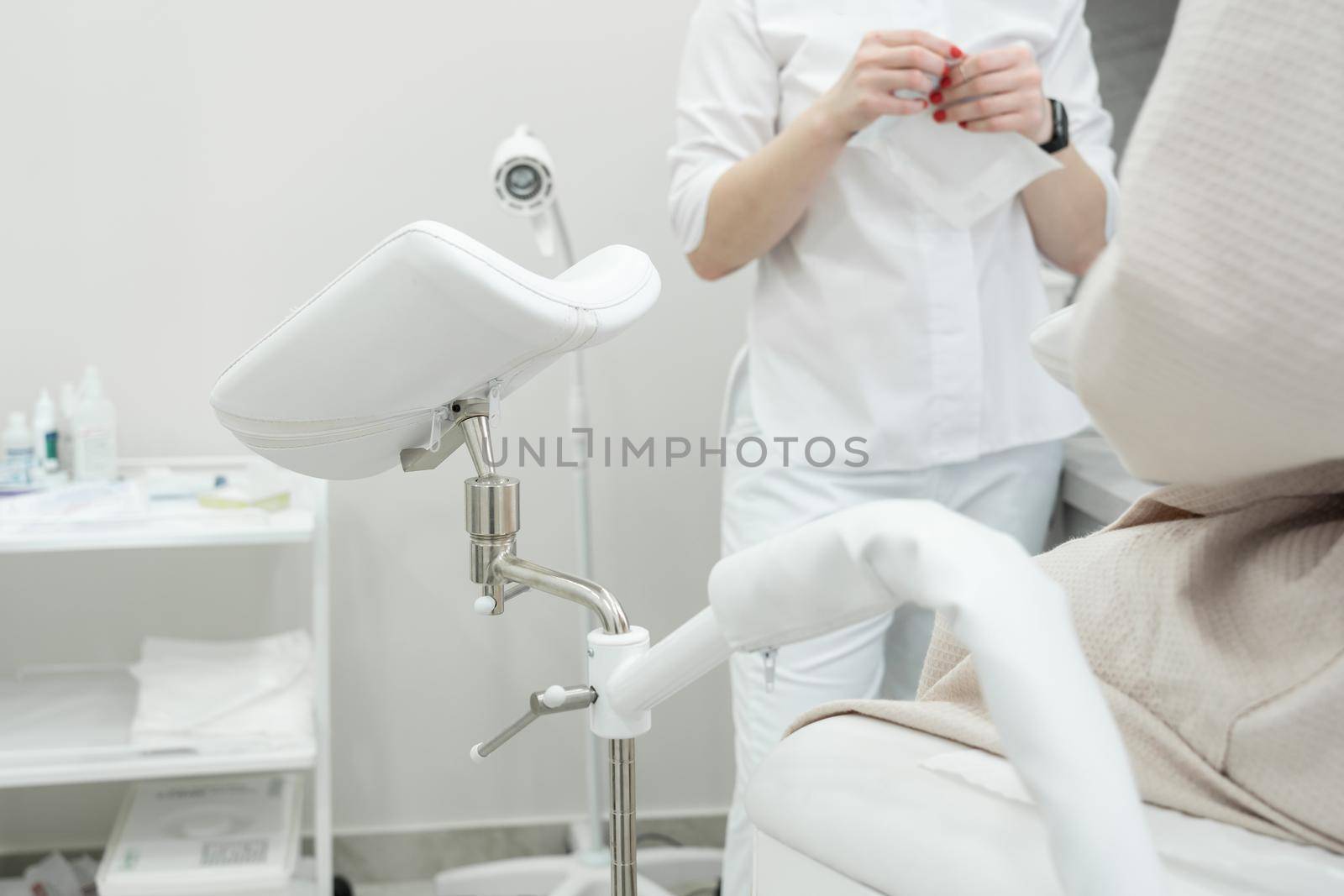 Gynecologist during the consultation in the gynecological office by Mariakray