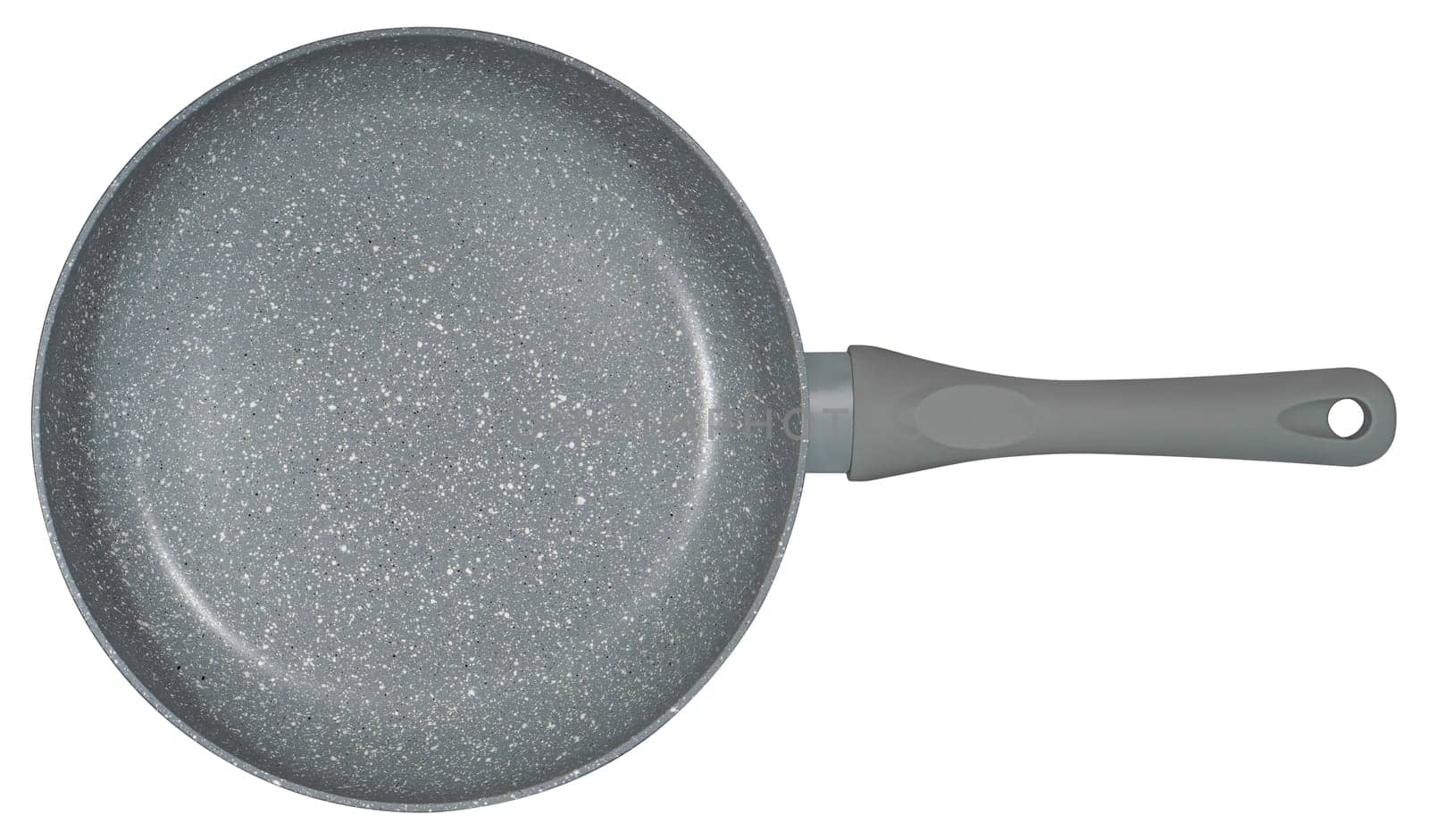 Ceramic non-stick frying pan, white in insulation by A_A