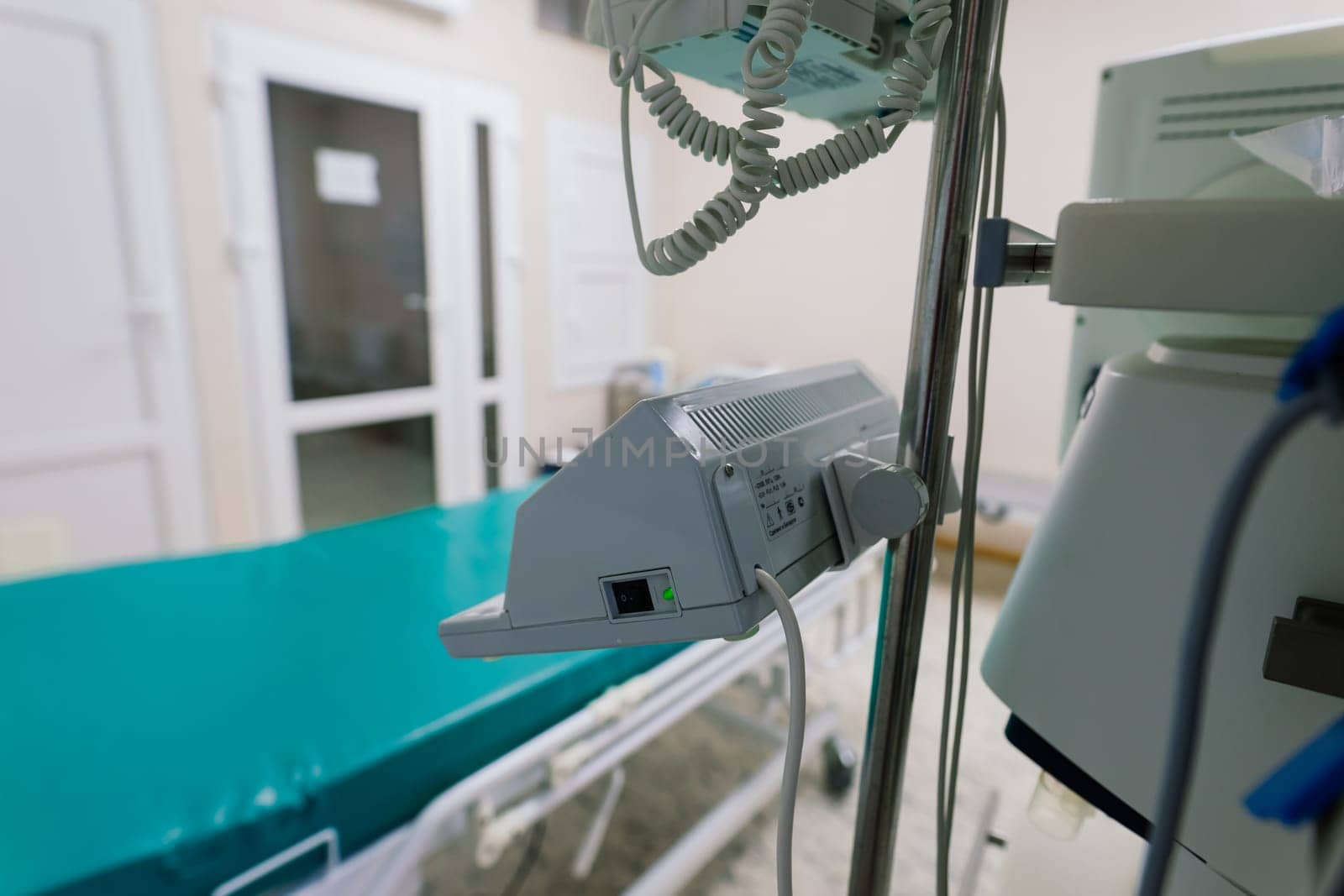 Interior view of empty operating room with new interior and equipment