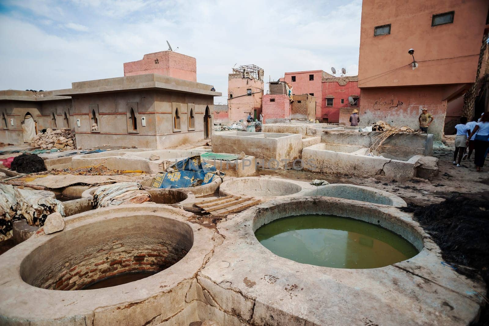 Tannery in Marrakesh, Morocco by Giamplume