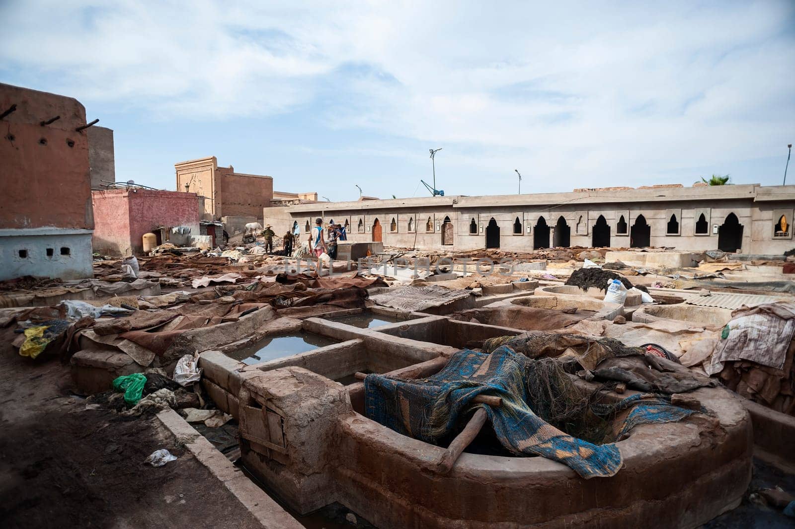 Tannery in Marrakesh, Morocco by Giamplume