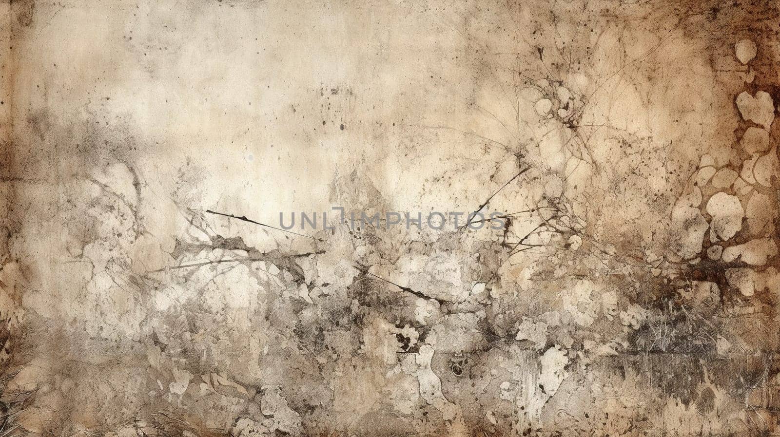 old and grunge wall texture - generative AI, AI generated by chrisroll