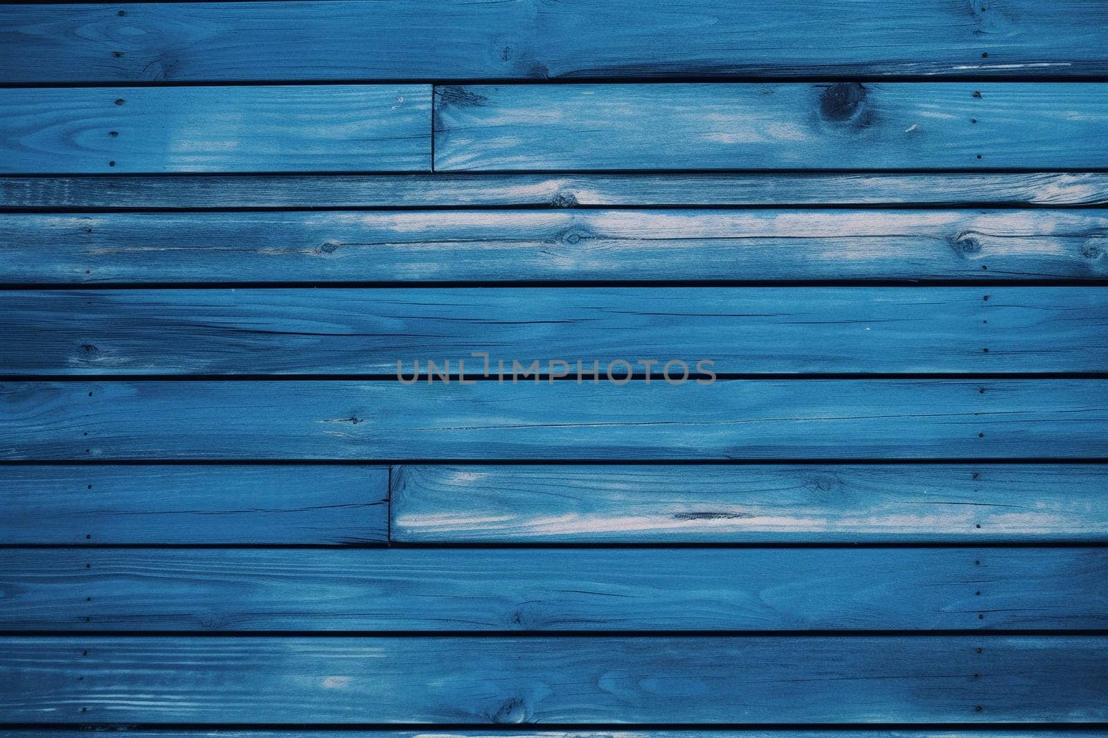 Blue Aqua color. Treated wooden boards - wood decking flooring and wood deck with paneled walls. Textures and patterns of natural wood. Background for interiors. High quality image