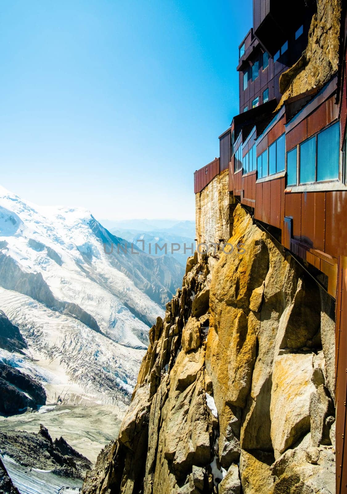 Aiguille du Midi mountain in french Apls