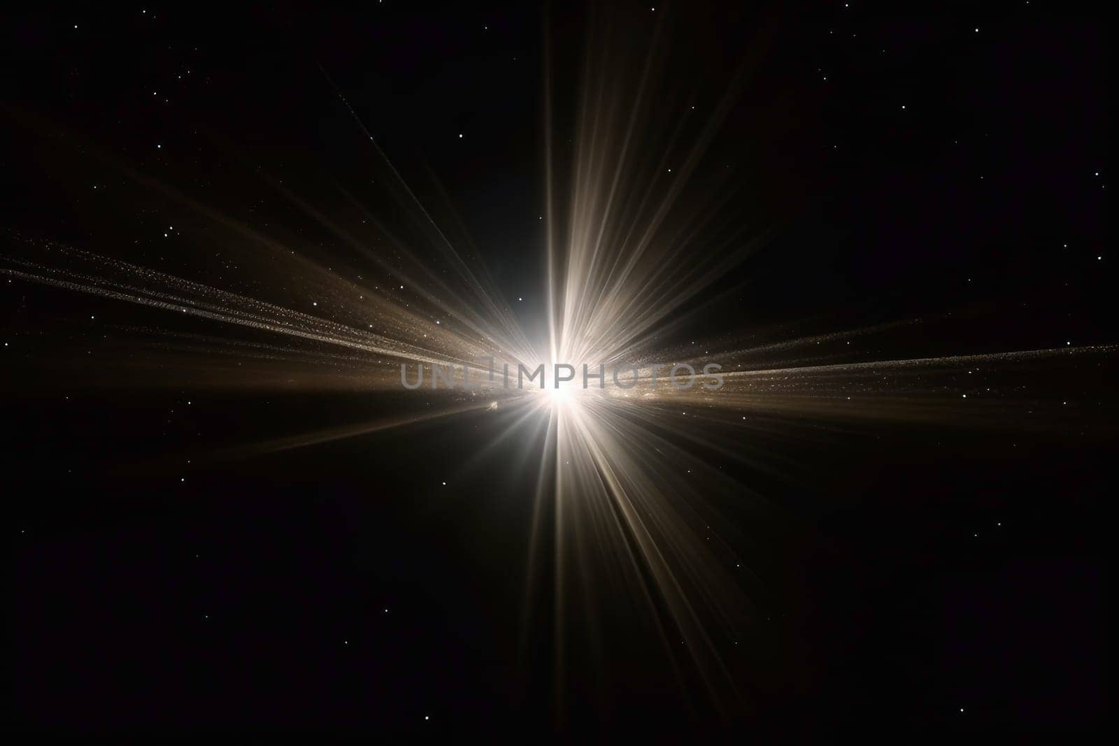 Lens flare on black background created with generative AI technology. by MP_foto71