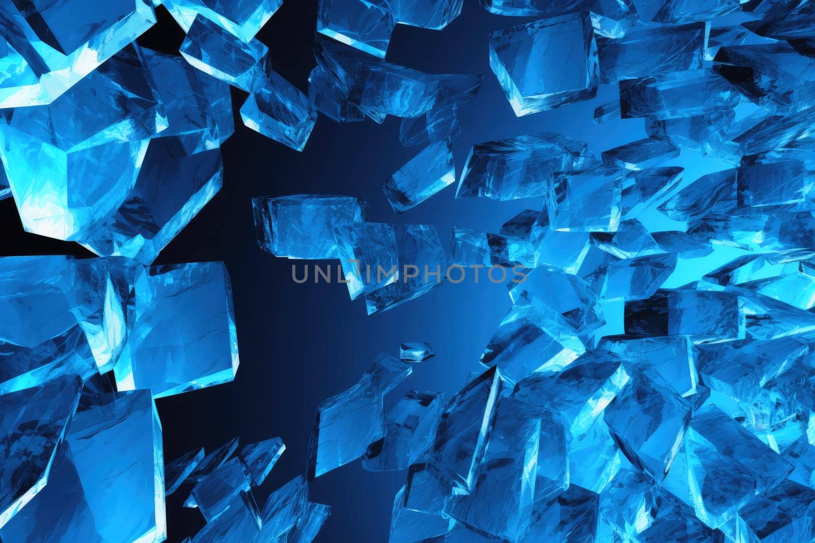 Three dimensional ice background texture created with generative AI technology. by MP_foto71