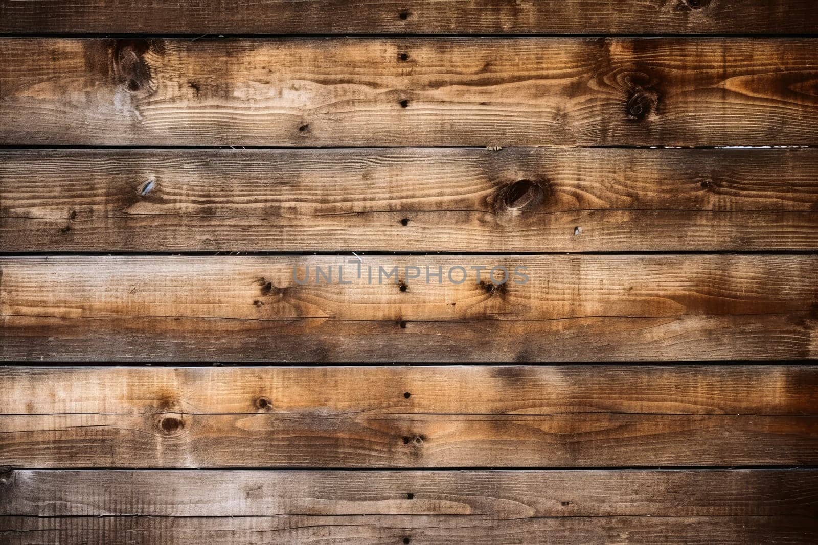 Wooden planks background texture created with generative AI technology. by MP_foto71