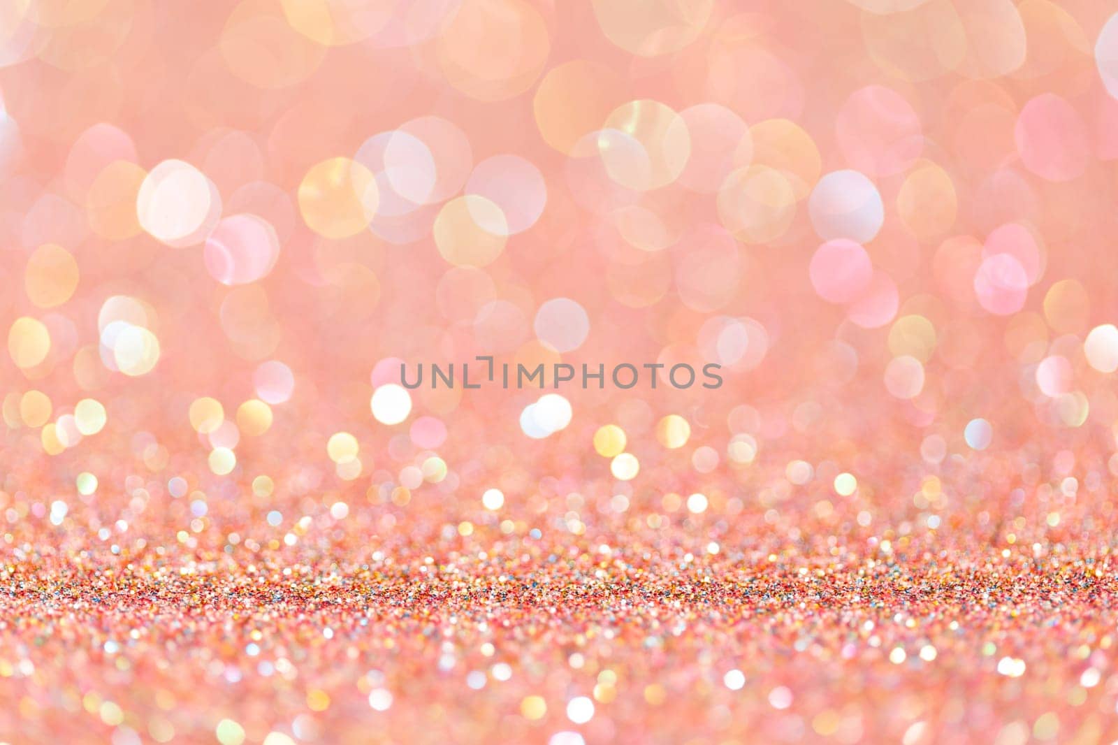 sparkles of rose glitter abstract background. Copy space.