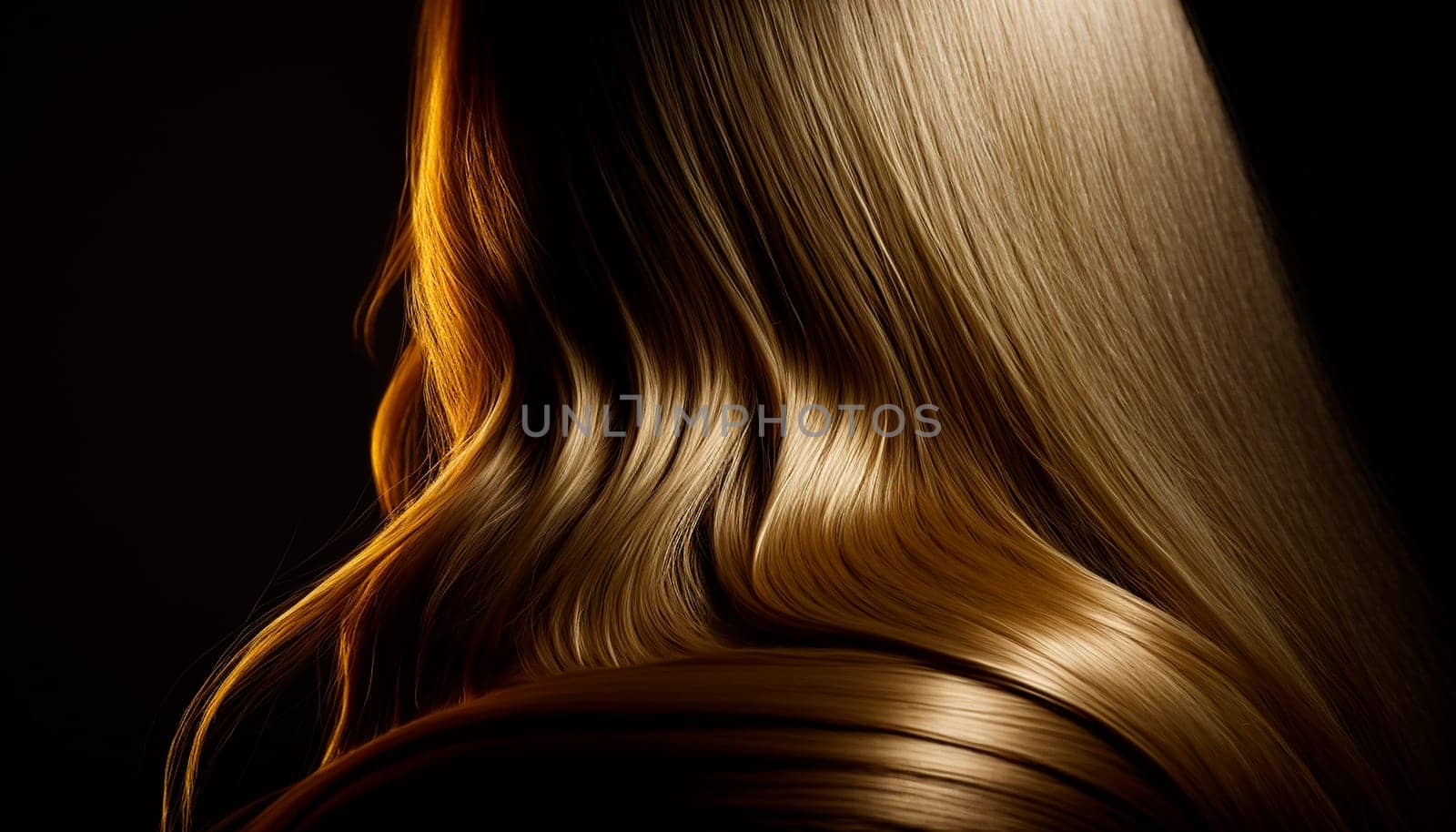 Beautiful long Hair. Beauty woman with luxurious straight blonde hair. generative ai by Veiksme