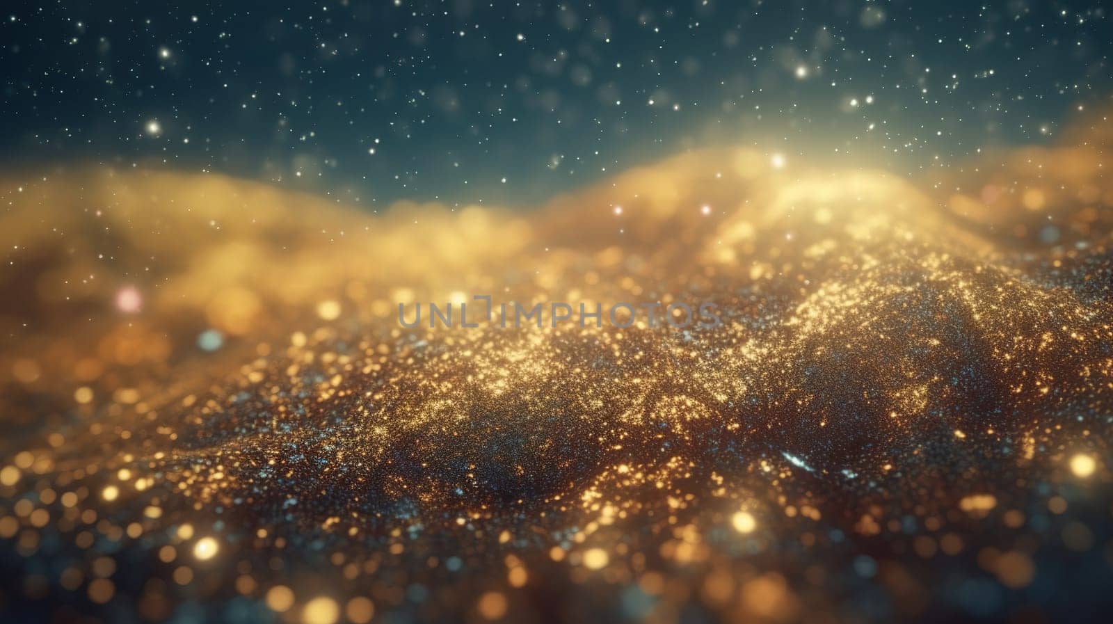 Sparkling Luxury: Glitter, Bokeh Sparkles, and Particles. Generative AI by Veiksme