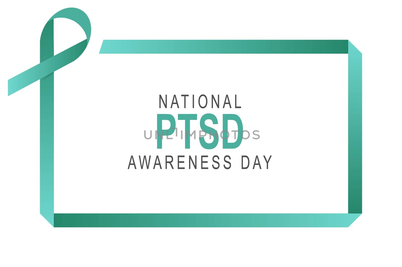 National PTSD Awareness Day background. by TriArts