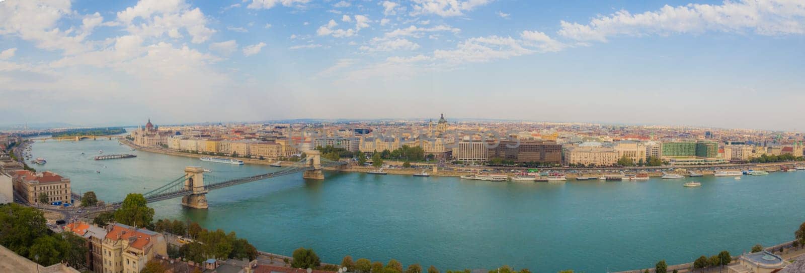 Panorama of the city of Budapest, Hungary.
