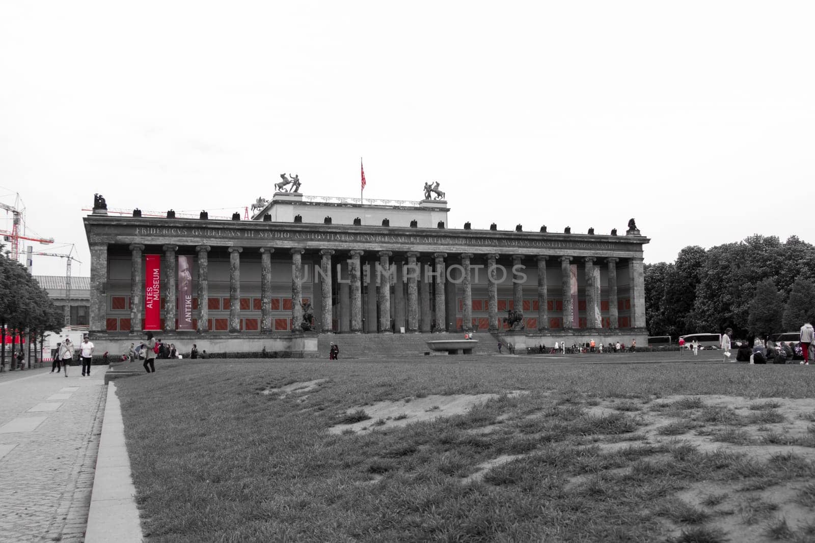 Berlin, Germany - May 16, 2017: The Altes Museum at Museum Island in Berlin, Germany.