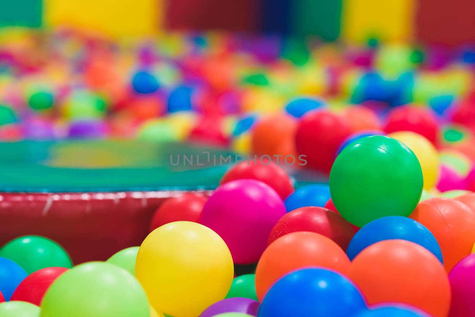 Colorful balls to play / Inside the beautiful children's playground color plastic ball of the game room by jcdiazhidalgo