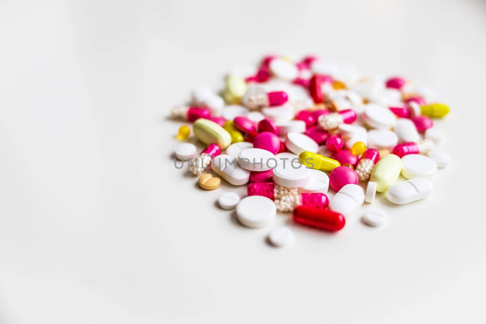 Vitamins and supplements. Pharmacy store banner. Pharmaceutical industry. Capsule pills industry.