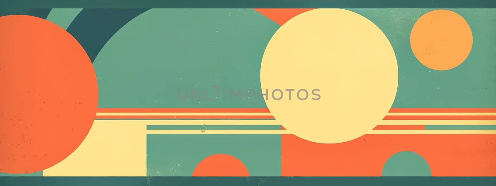 vintage abstract retro style art banner, made with Generative AI by Edophoto