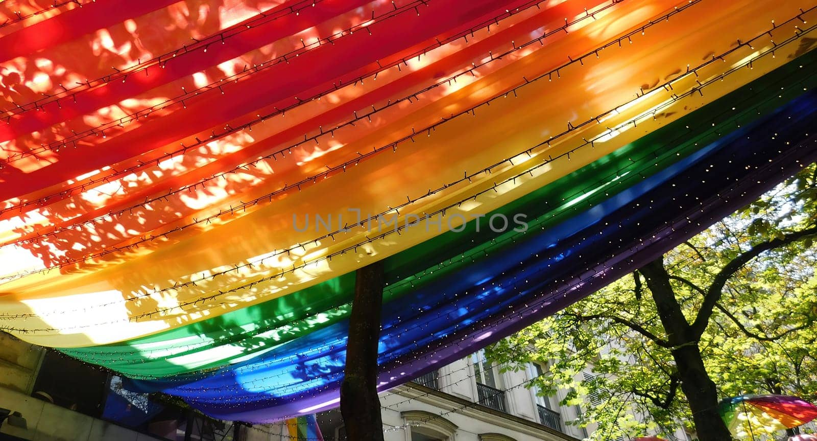 Colorful Rainbow Striped Background. Creative backdrop or LGBT Pride