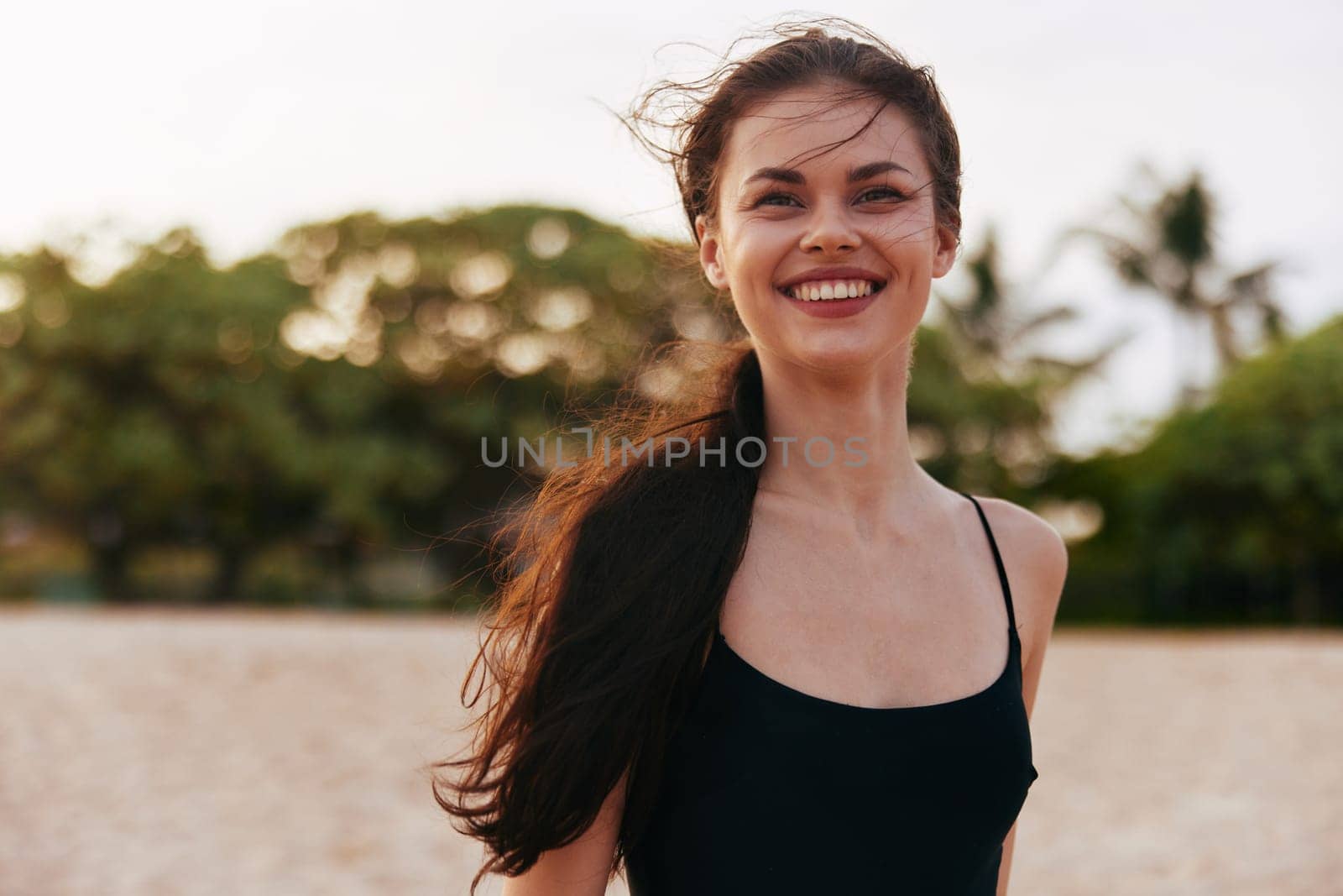 ocean woman lifestyle summer sand sunset sun vacation smile sea beach by SHOTPRIME