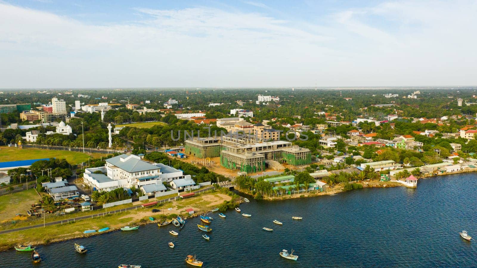 Top view of Jaffna is the northernmost city in the tropical island of Sri Lanka .