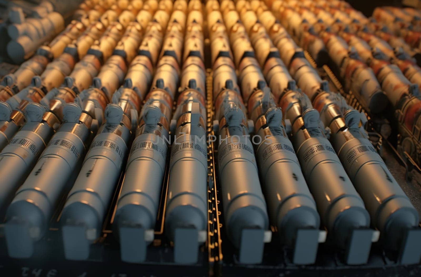 Ammunition for warfare. Generative AI by Yurich32